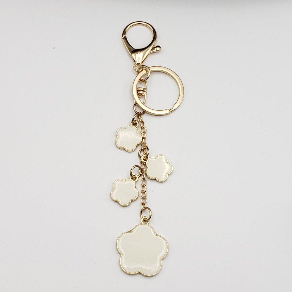 Louis Vuitton Gold Lock & Key 🔑 Authentic LV Unbranded Flower Keychain Charm - Picture 10 of 16